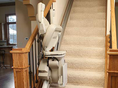 Brunos Top Of The Line Indoor Straight Stairlift 2 - Central Massachusetts Stairlifts