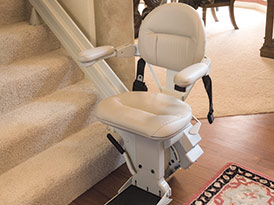 Custom Curved Stairlift Larger Seat Pad - Central Massachusetts Stairlifts