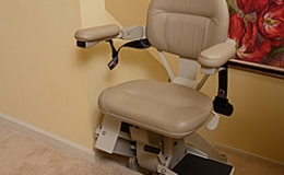 Custom Curved Stairlift Power Swivel Seat - Central Massachusetts Stairlifts