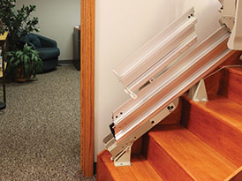 Elite Indoor Staright Power or Manual Folding Rails - Central Massachusetts Stairlifts